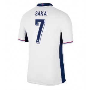 Fotbalové Dres Anglie Bukayo Saka #7 Domácí Oblečení ME 2024 Krátký Rukáv